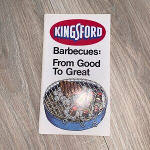 Vintage 80’s Kingsford Barbecues: From Good To Great pamphlet